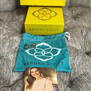 Kendra Scott Silver Statement Earrings